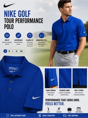 Nike Royal Blue Men’s Performance Polo